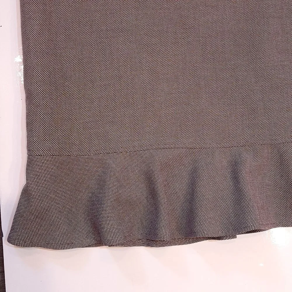 💠LAURA Plus Ruffle Hem Midi Pencil Skirt Office Business Suiting Professional